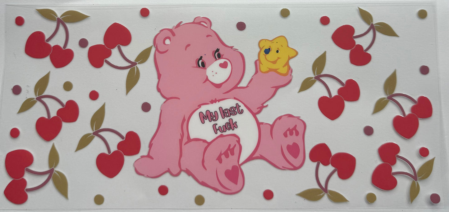Cup wraps uvdtf pink care bears my last f with cherries