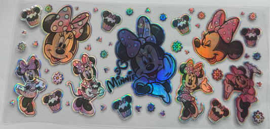 Cup wraps uvdtf holo Minnie Mouse with cupcakes