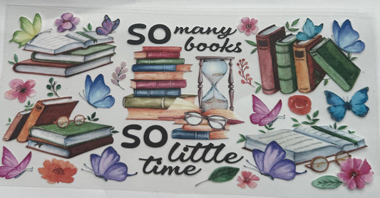 Cup wraps uvdtf so many books butterfly’s