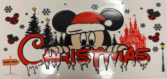 Cup wraps uvdtf Mickey Christmas