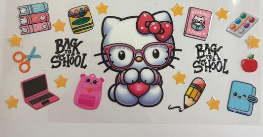 Cup wraps uvdtf back to school hello kitty