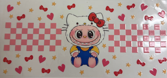 Cup wraps uvdtf labubu hello kitty
