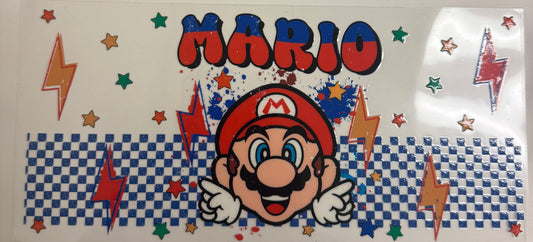 Cup wraps uvdtf Mario with checkered