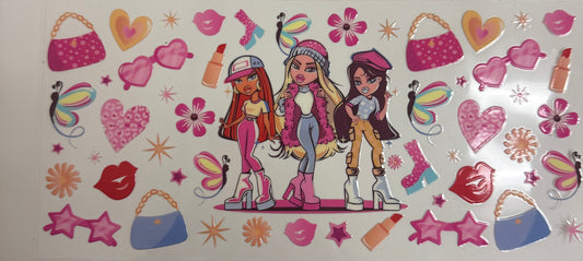 Cup wraps uvdtf Bratz dolls