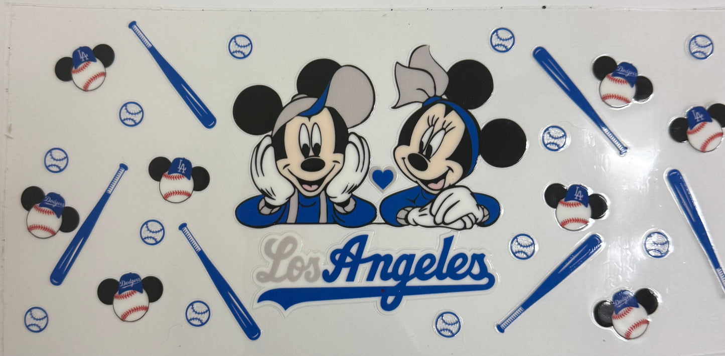 Cup wraps uvdtf Mickey baseball dodgers