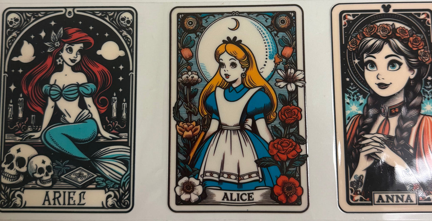 Cup wraps uvdtf princess Ariel Anna and Alice
