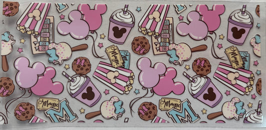 Cup wrap dtf Mickey Mouse