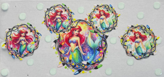 Cup wrap dtf Little mermaid