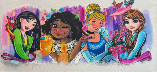 Cup wrap dtf Disney princesses