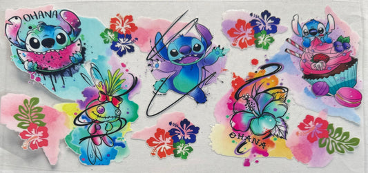 Cup wrap dtf Stitch
