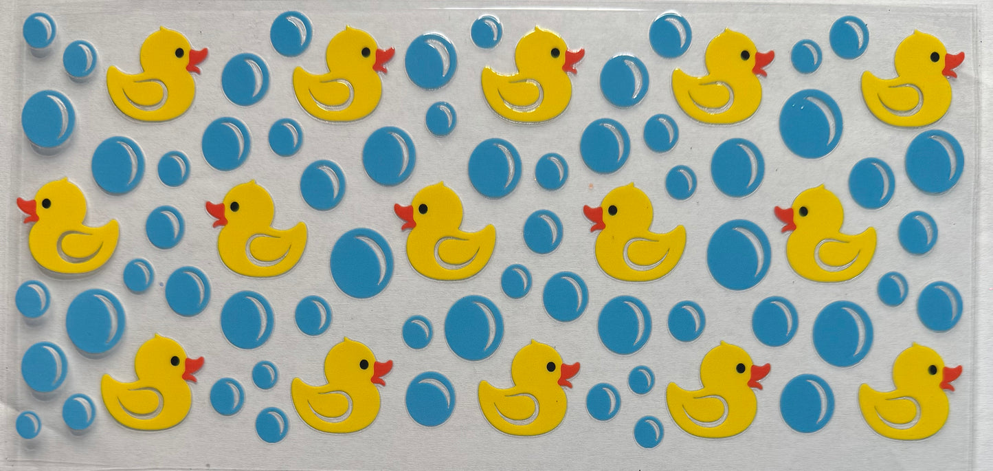 Cup wrap dtf Rubber ducks