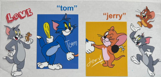Cup wrap dtf Tom and Jerry