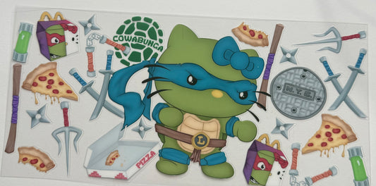 Cup wraps uvdtf hello kitty ninja turtle teal McDonald’s collab