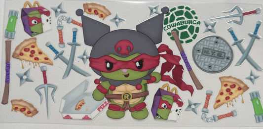 Cup wraps uvdtf hello kitty ninja turtle red McDonald’s collab