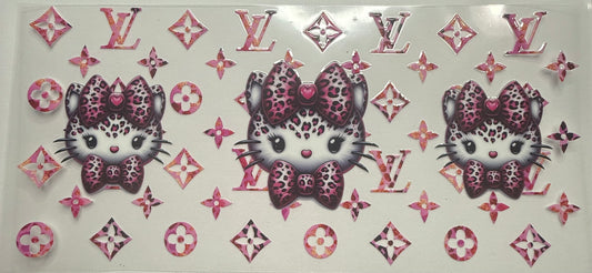 Cup wraps uvdtf pink lv hello kitty