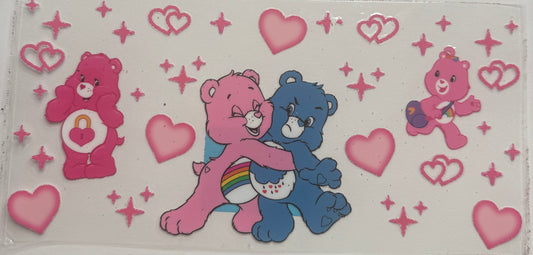 Cup wraps uvdtf pink and blue Care Bears