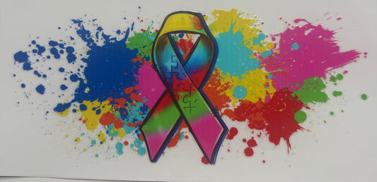 Cup wraps uvdtf fight cancer in all bc pilots tie dye ribbon