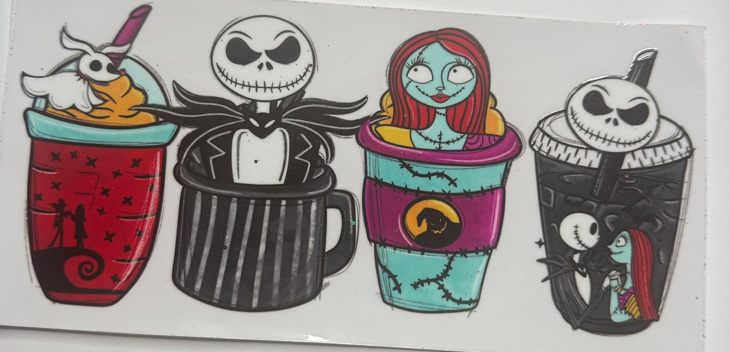 Cup wraps uvdtf jack and sally nbc coffee cups