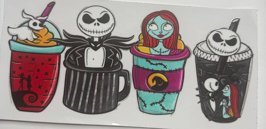 Cup wraps uvdtf jack and sally nbc coffee cups