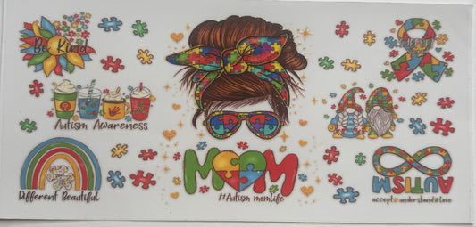 Cup wraps uvdtf autism mom