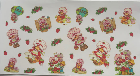 Cup wraps uvdtf strawberry short