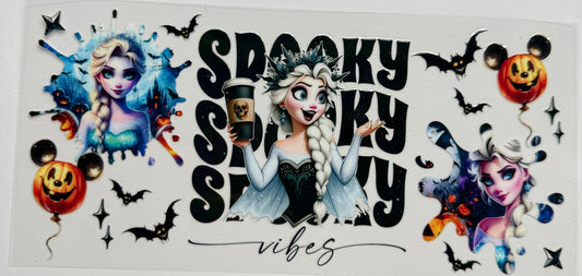Cup wraps uvdtf Halloween spooky Elsa
