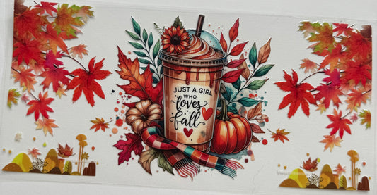 Cup wraps uvdtf pumpkin spice coffee fall