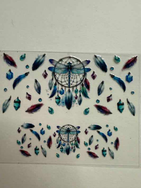 Uvdtf wraps Mini Stanley dream catcher with dragonfly