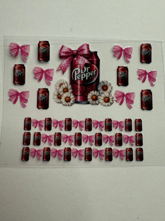 Uvdtf wraps Mini Stanley Dr Pepper with bows