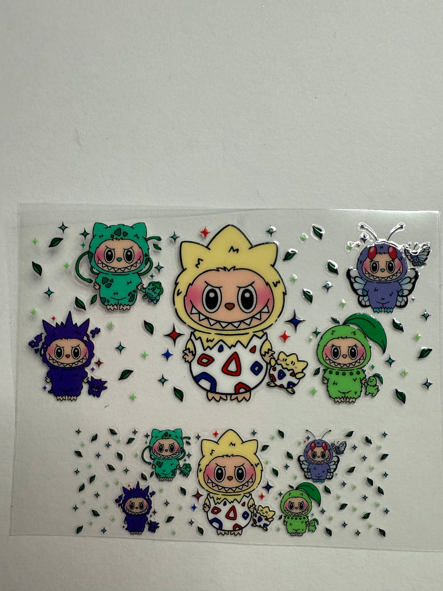 Uvdtf wraps Mini Stanley labubu  dressed as characters