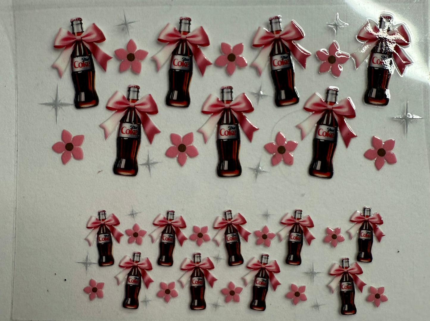 Uvdtf wraps Mini Stanley Diet Coke with pink bows
