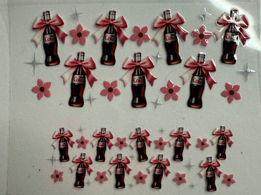Uvdtf wraps Mini Stanley Diet Coke with pink bows