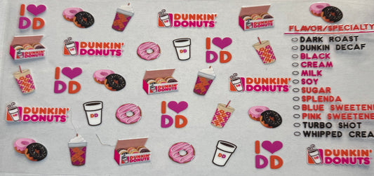 Cup wraps dtf Dunkin’ Donuts