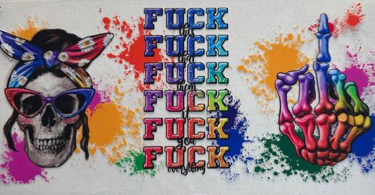 Cup wraps dtf Fuck