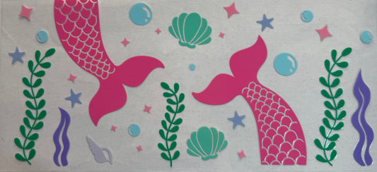 Cup wraps dtf Mermaid