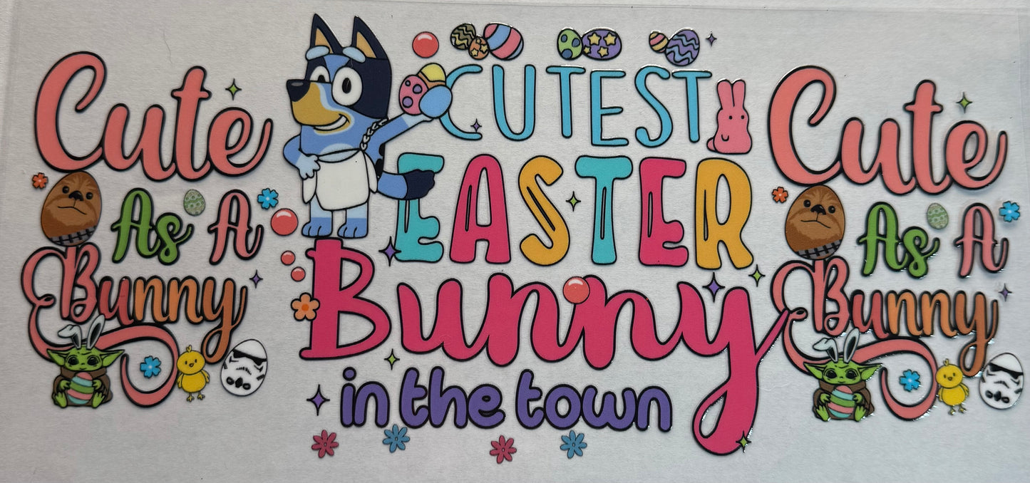 Cup wraps dtf Easter bluey