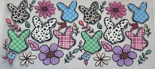 Cup wraps dtf Easter bunnies