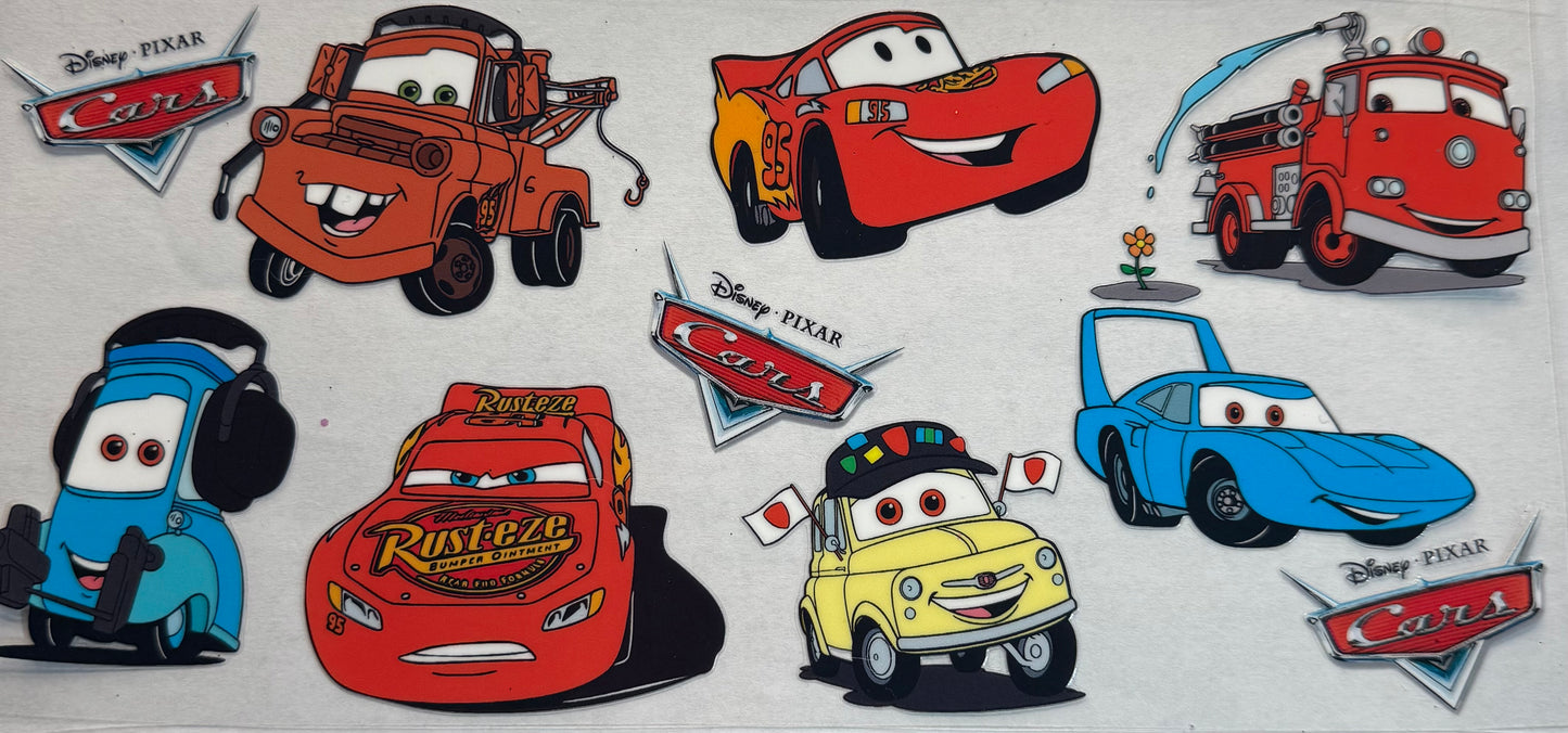 Cup wraps dtf Disney cars