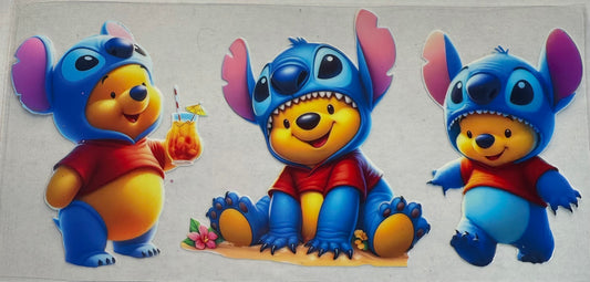 Cup wraps dtf Pooh/stitch