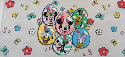 Cup wraps dtf Mickey Mouse Easter