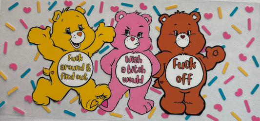 Cup wraps dtf Swear bears