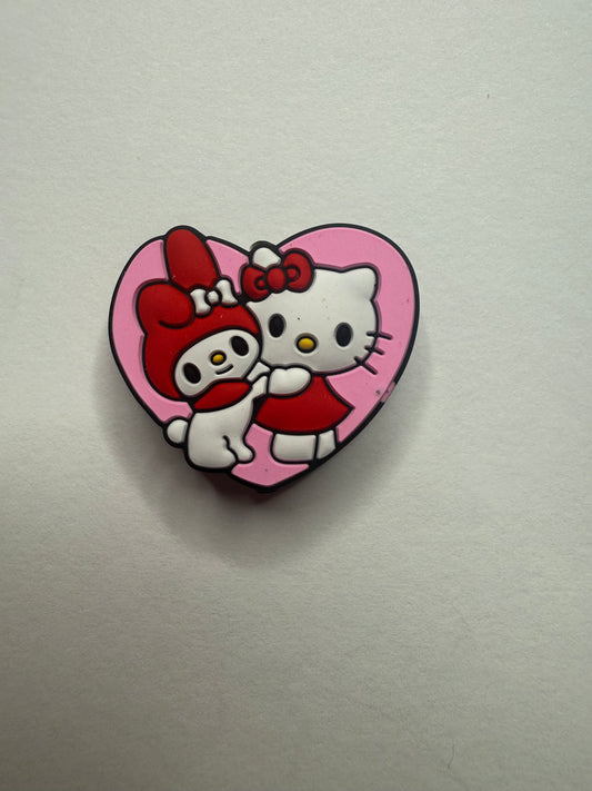 Focals 2d hello kitty and melody in heart