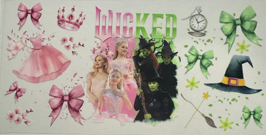 Cup wraps uvdtf wicked the movie crowns bows