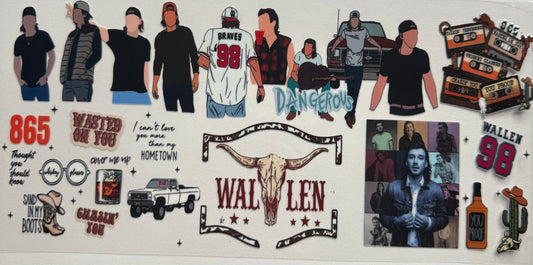Cup wraps uvdtf Morgan wallen singer