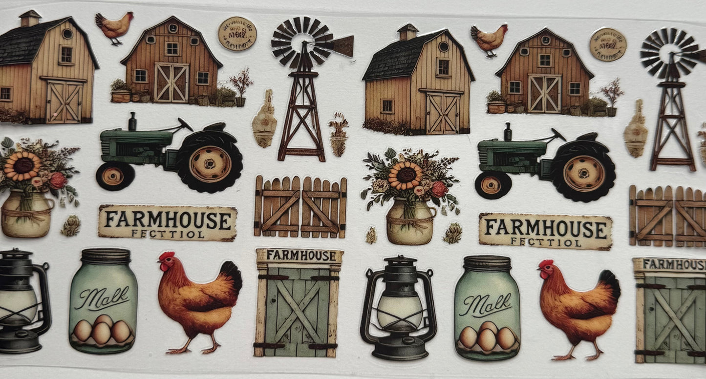 Cup wraps uvdtf farm theme