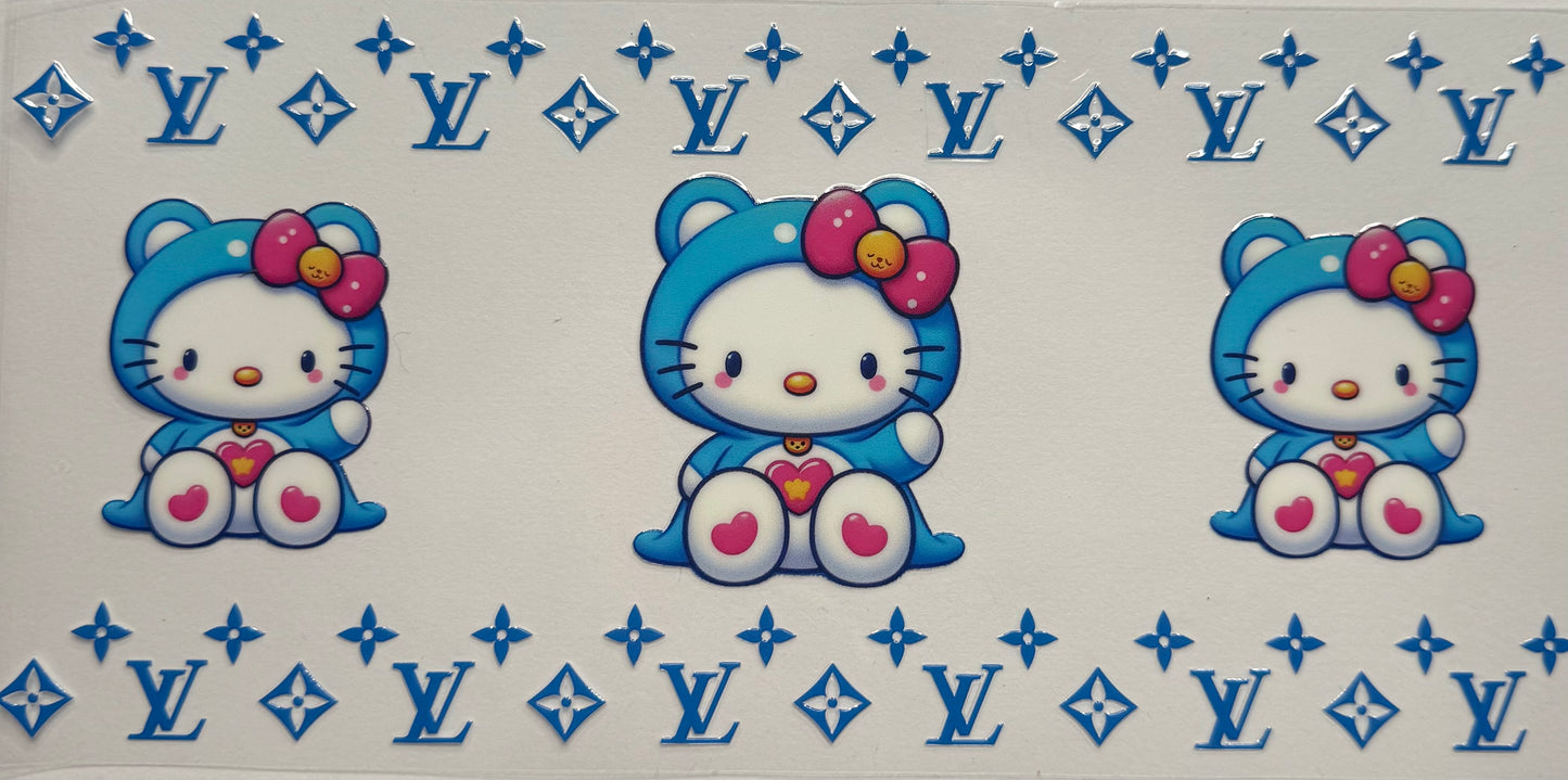 Cup wraps uvdtf hello kitty care bear blue