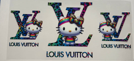 Cup wraps uvdtf cheetah rainbow hello kitty 3 lv