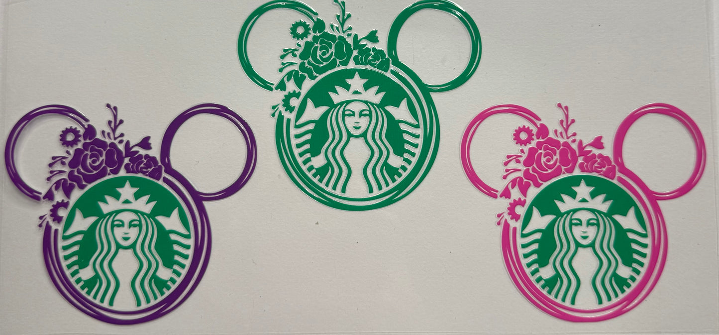 Cup wraps uvdtf Starbucks Mickey heads