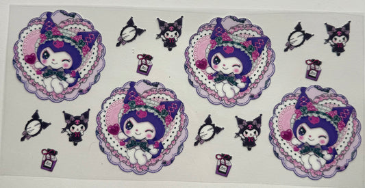 Cup wraps uvdtf kuku Purple Hearts hello kitty
