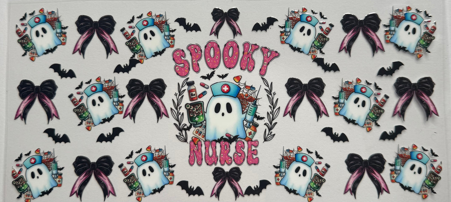 Cup wraps uvdtf Halloween spooky nurse job